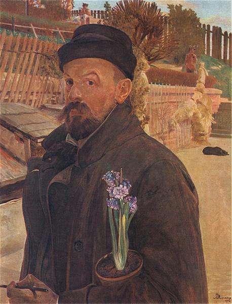 Self-Portrait with a Hyacinth