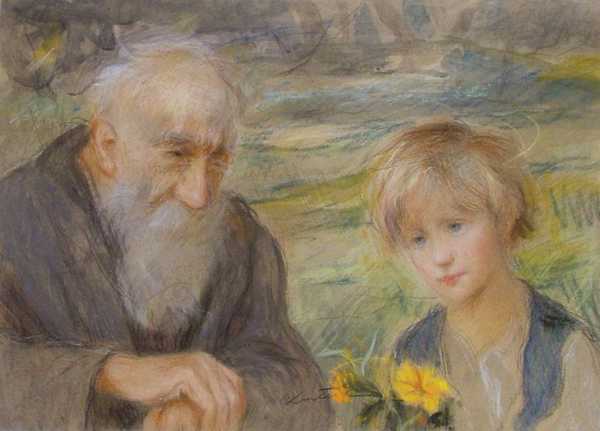 Girl and Old Man