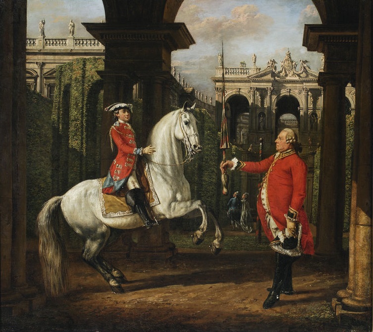 Colonel Piotr Knigsfels Teaching Prince Jzef Poniatowski How to Ride a Horse