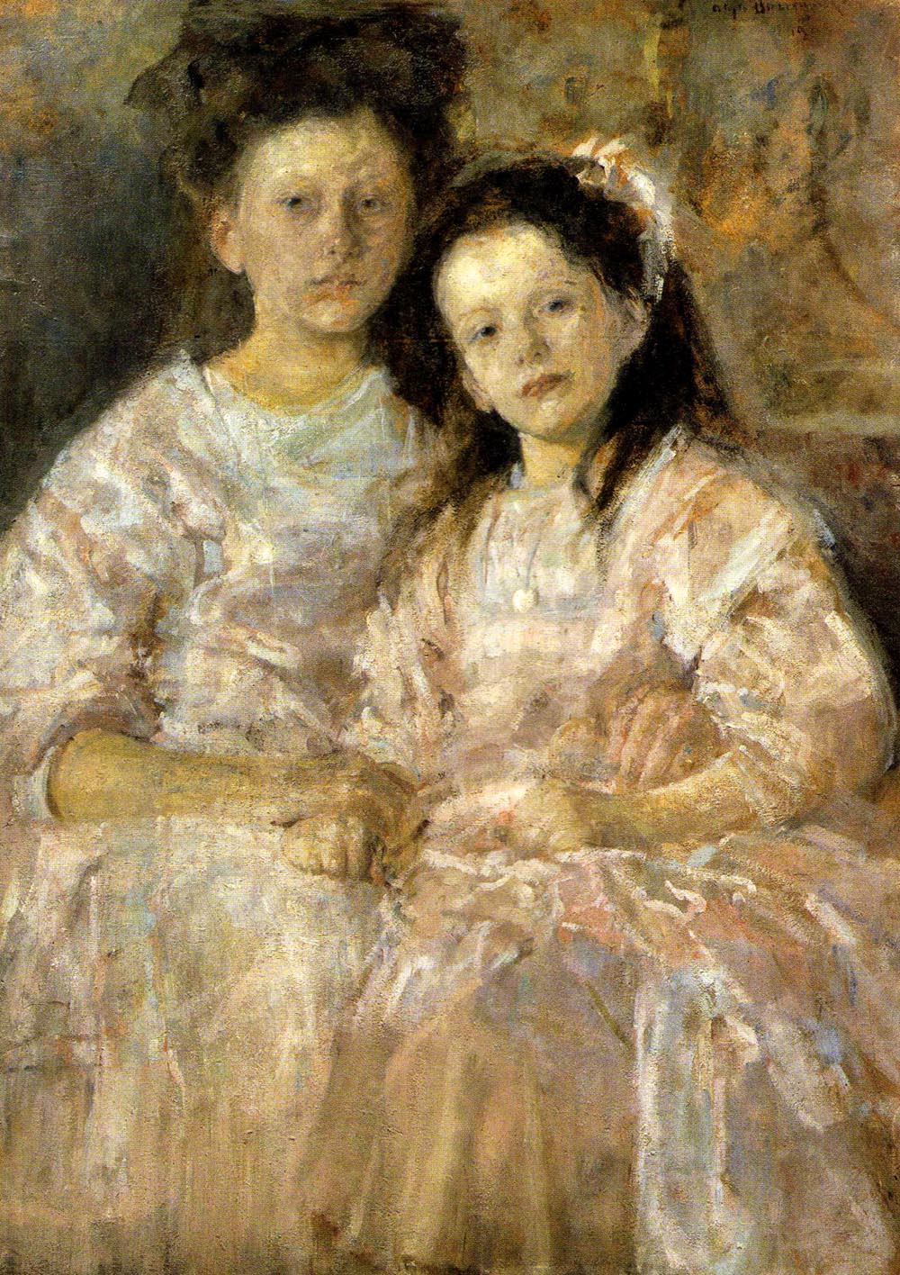 Portret dwch dziewczynek Heleny i Wadysawy Chmielarczyk