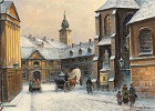 Scena z zimowego Krakowa