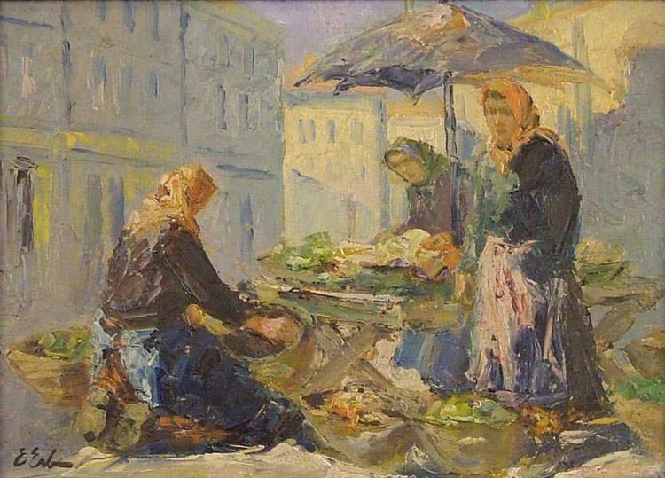 Women at a Stall