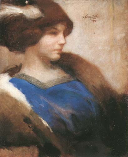 Portret pani w kapeluszu