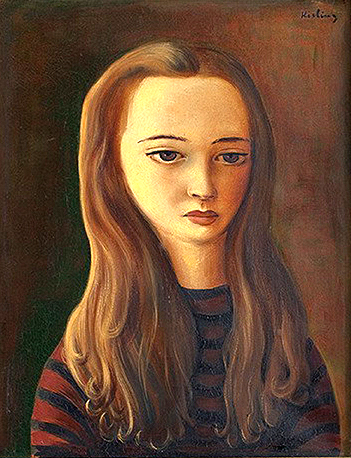 Young Girl with Long Hair