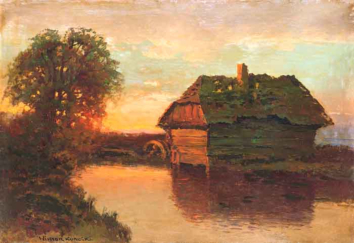 Water-Mill at Sunset