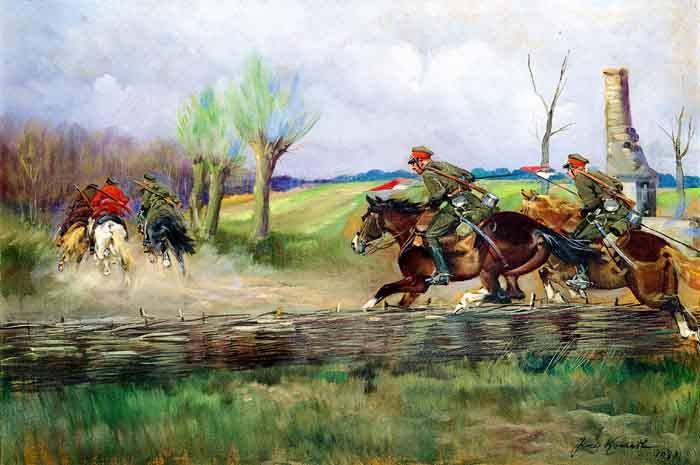 Uhlans in Pursuit of Cossacks