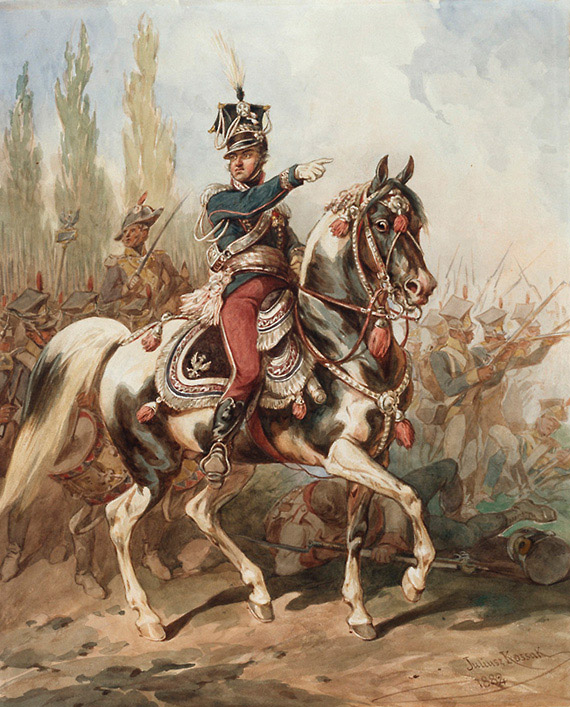 General Jan Henryk Dabrowski in Front of the Polish Legions