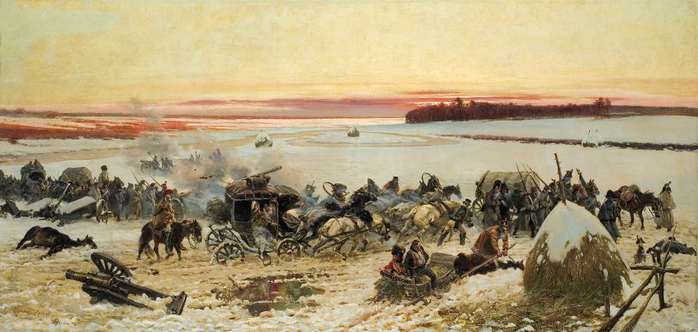 Crossing the Berezina River by Napoleon's Army