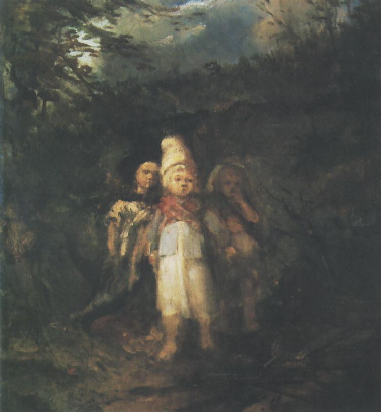 Children in a Forest