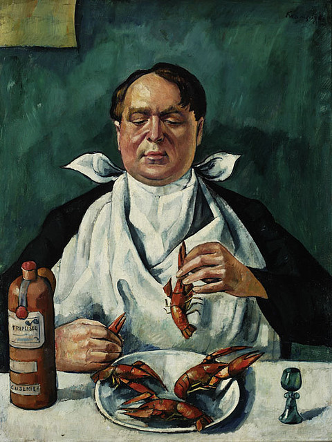 Man Eating Crayfishes (Portrait of Karol Szustr)