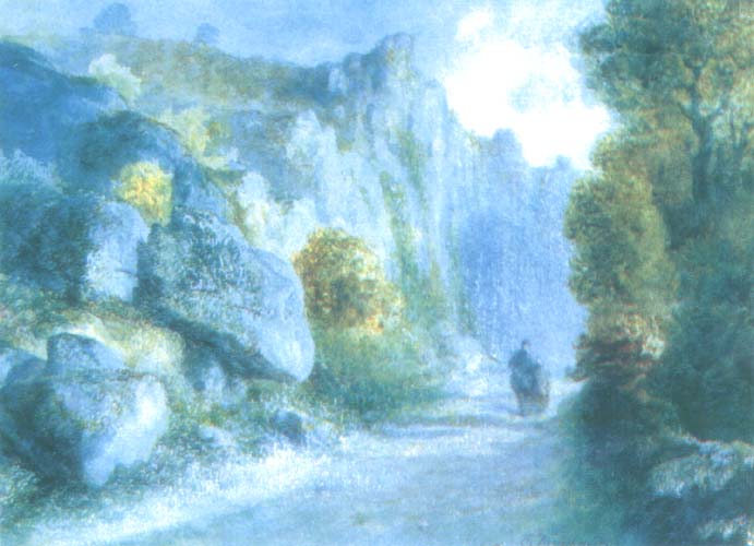 Road Among Rocks in Burgundy