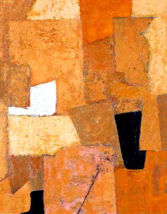 Abstract Composition in Orange