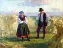 Wheat Field with Peasant