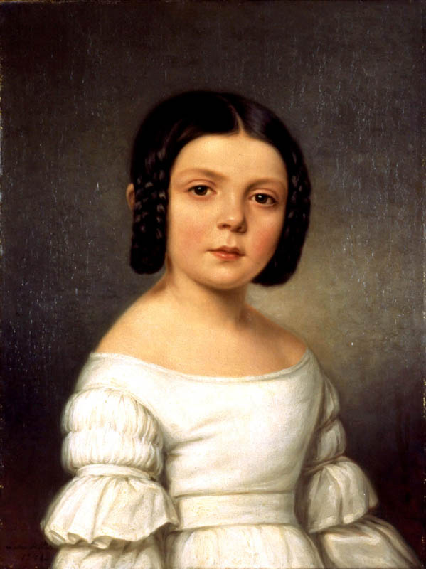 Portrait of a Dark Haired Girl
