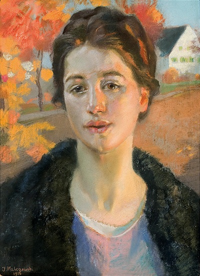 Portret w jesiennym socu