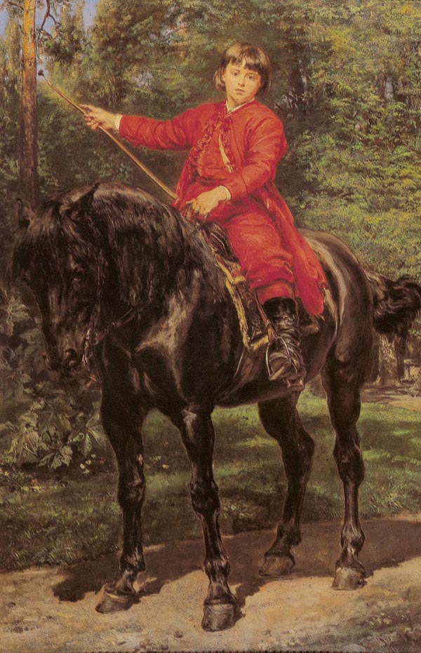 Portret syna Jerzego na koniu