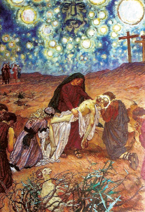 Stations of the Cross, Station XIII, The Body of Jesus is Taken Down From the Cross