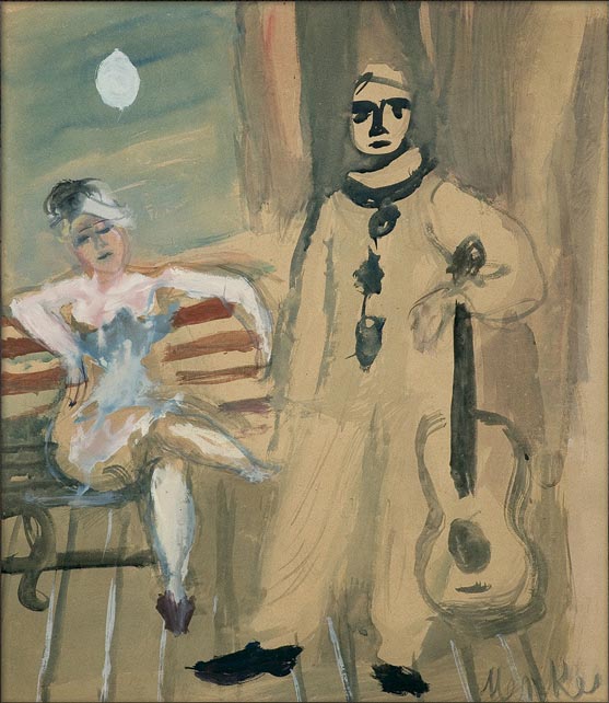 Circus Performers - Pierrot and Colombina