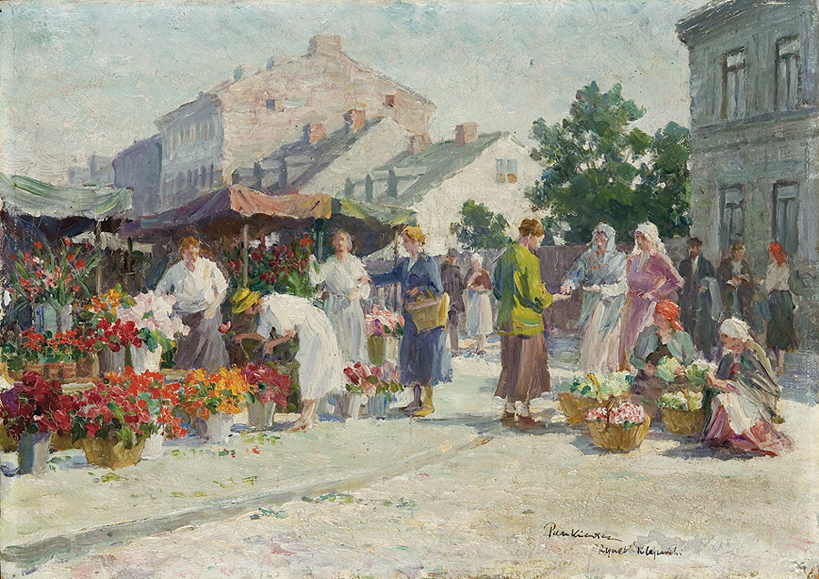 Market at Kleparski Square in Cracow