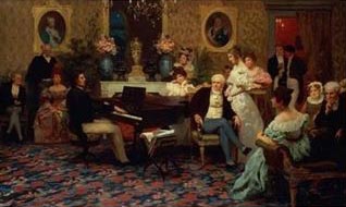 Chopin grajcy na fortepianie w salonie ksicia Radziwia, 1887