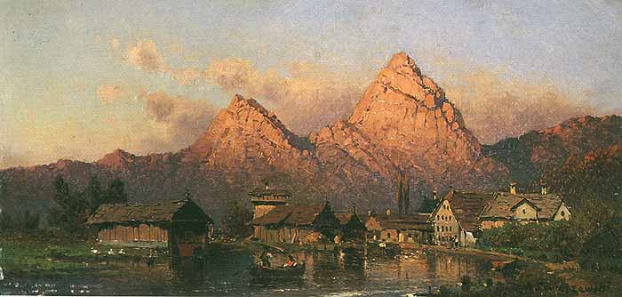 Pejza alpejski z okolic Brunnen