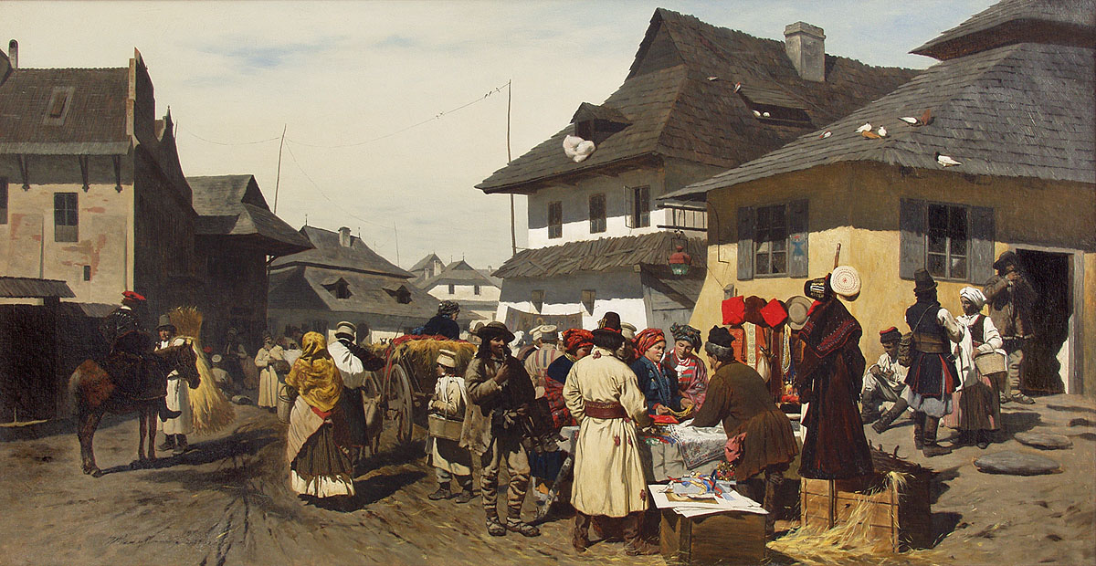 Market in a Town near Cracow