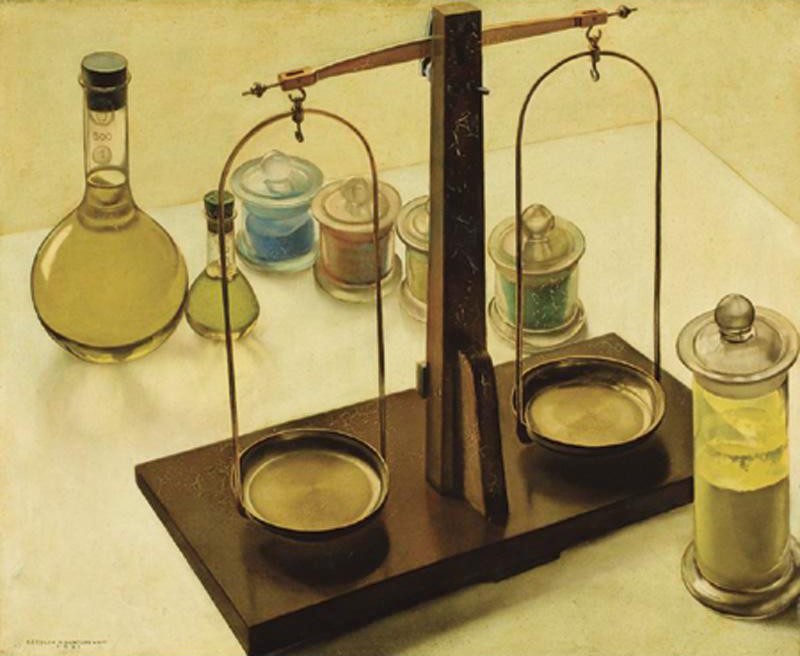 Still Life with Laboratory Scales