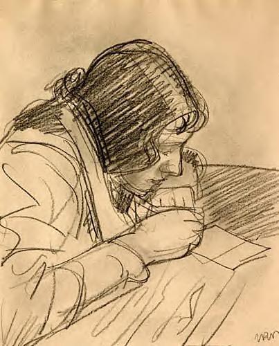 Aneri Writing a Letter