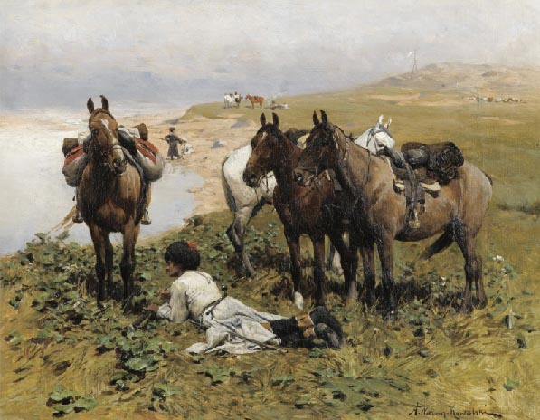Caucasian Riders Resting