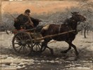 Horse & Cart in the Snow
