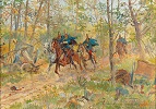Lichtenstein Dragoons on Patrol near Dunajov (the First Battle of Lemberg)
