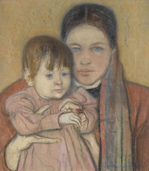 Artist's Wife and Daughter